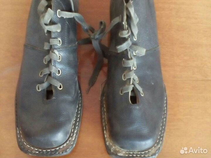 Ботинки мужские лыжные натуральная кожа