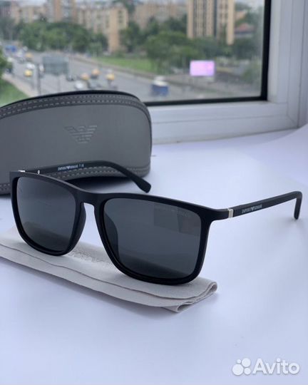 Очки emporio armani черные поляризационные