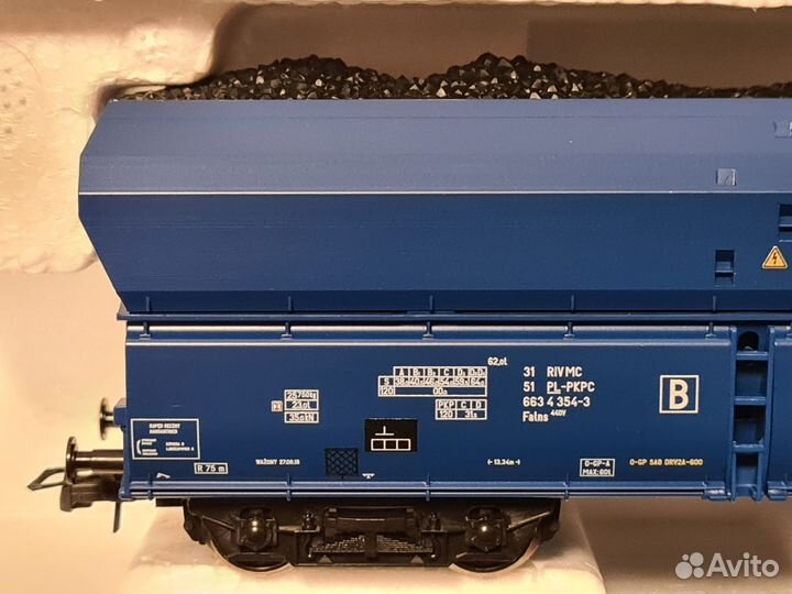 Набор грузовых вагонов с углем roco piko 1/87 HO