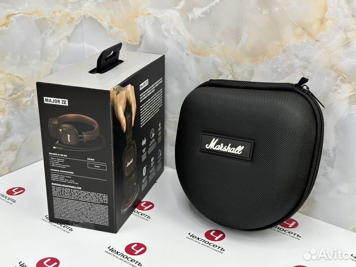 Наушники Marshall Major 4 Brown Bluetooth + сумка