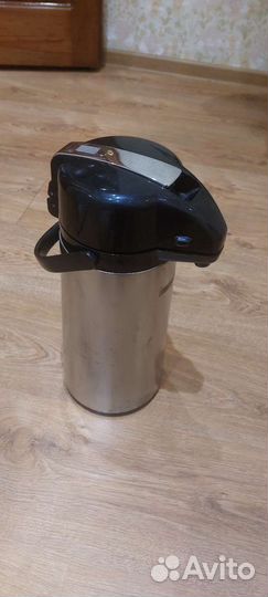 Термос с механической помпой