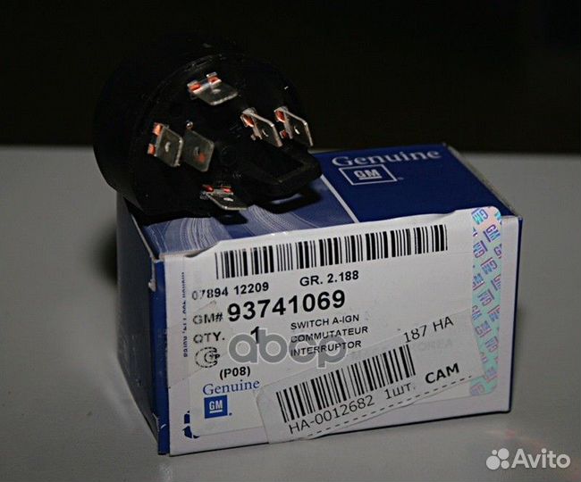 Контактная группа замка зажигания daewoo Nexia