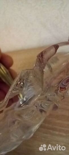 Ваза для фруктов. Фруктовница. Стекло