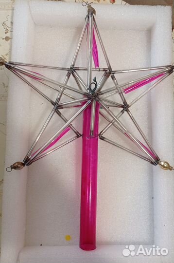 Елочные игрушки СССР - монтажные, стеклярус