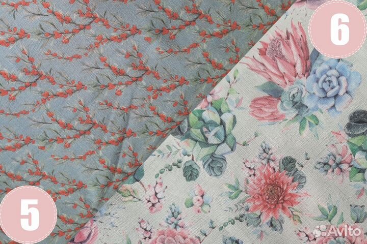 Ткань лен / хлопок