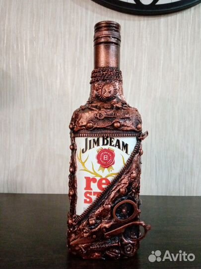 Бутылка в стиле стимпанк