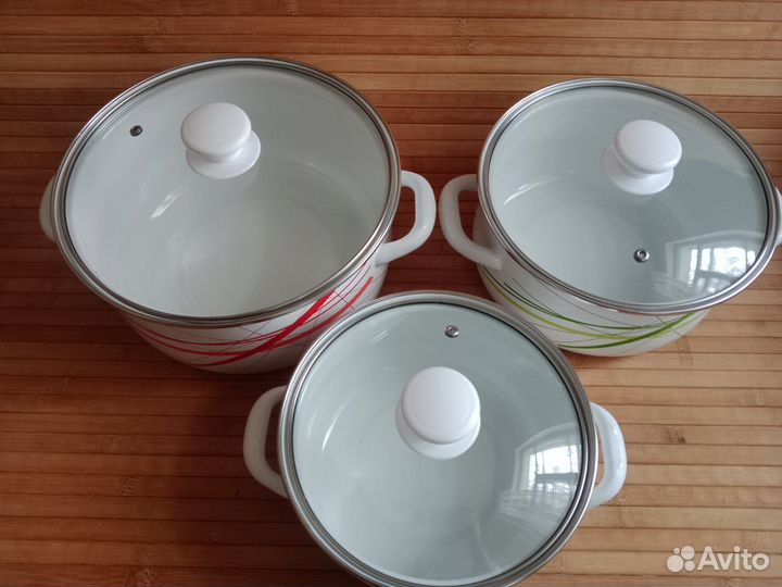 Кастрюли График-1- Экстра, 2л+3л+4л, неликвид