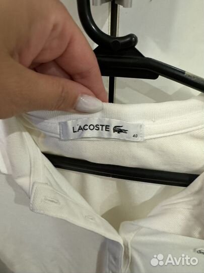 Lacoste polo женское