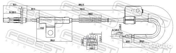 Датчик ABS передний левый 22606001 Febest