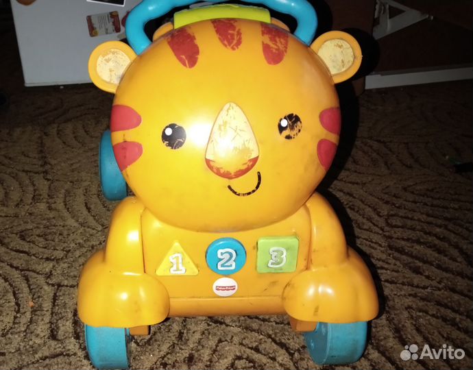 Тигр 2 в 1 каталка- толокар