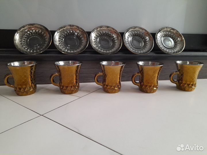 Кофейный сервиз 5 персон - клеймо осз