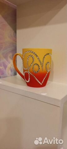 Кружка со стразами