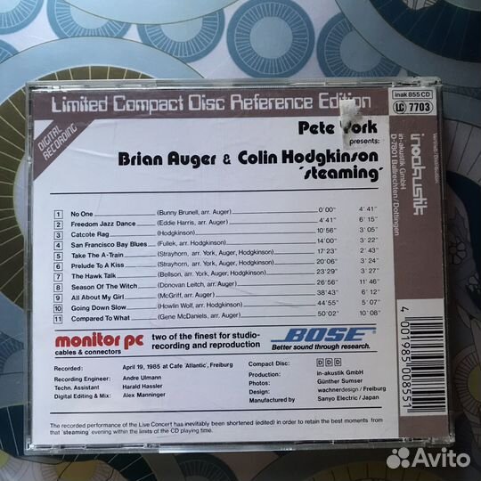 Фирменные CD Tacet Wildchild Inakustik Mapleshade