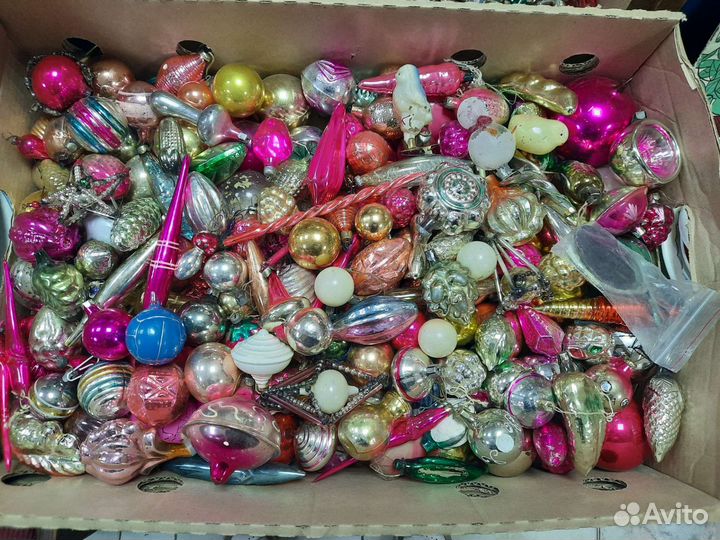 Елочные игрушки. СССР. Стекло
