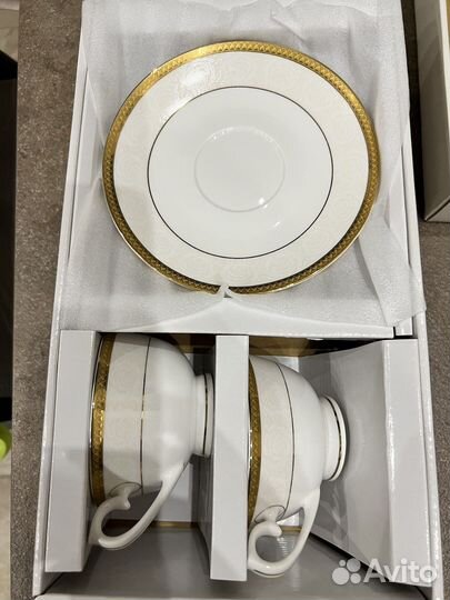 Набор из 2-х чашек с блюдцем