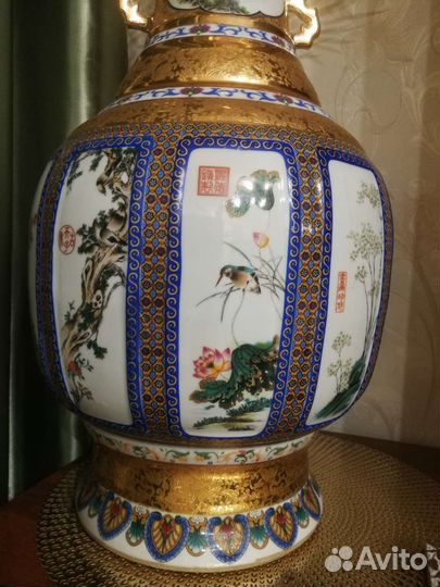 Ваза китайская напольная, шикарная