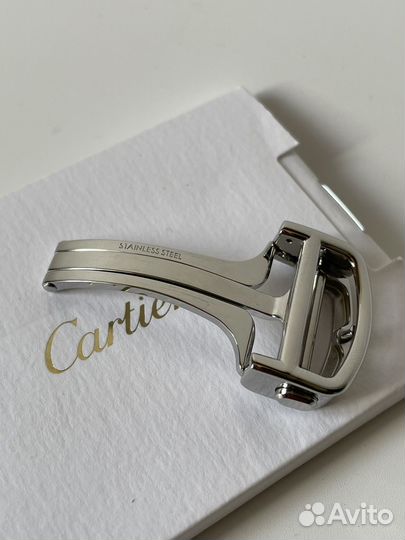 Cartier стальная застежка клипса для часов 18 мм