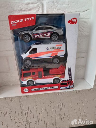 Набор машинок скорая пожарная полиция