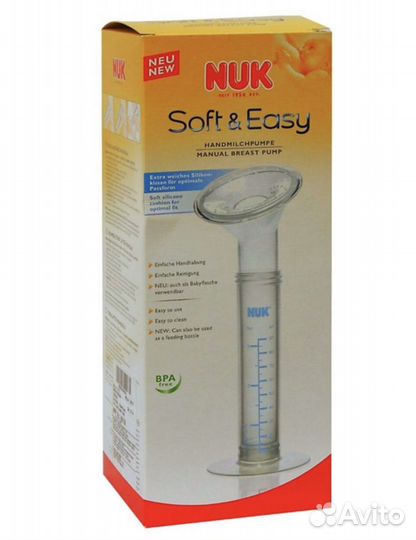 Молокоотсос ручной nuk soft & easy Германия