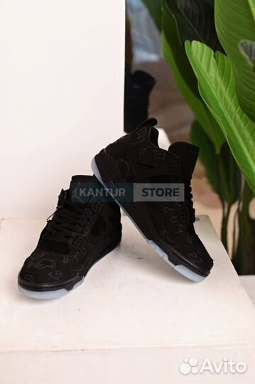 Кроссовки Nike Air Jordan 4 Kaws Black