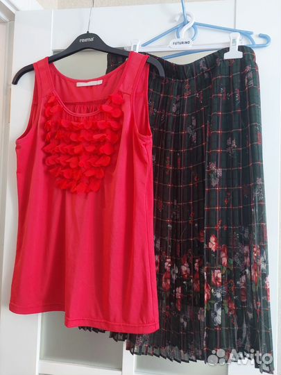 Юбка Zara Trafaluc и блуза