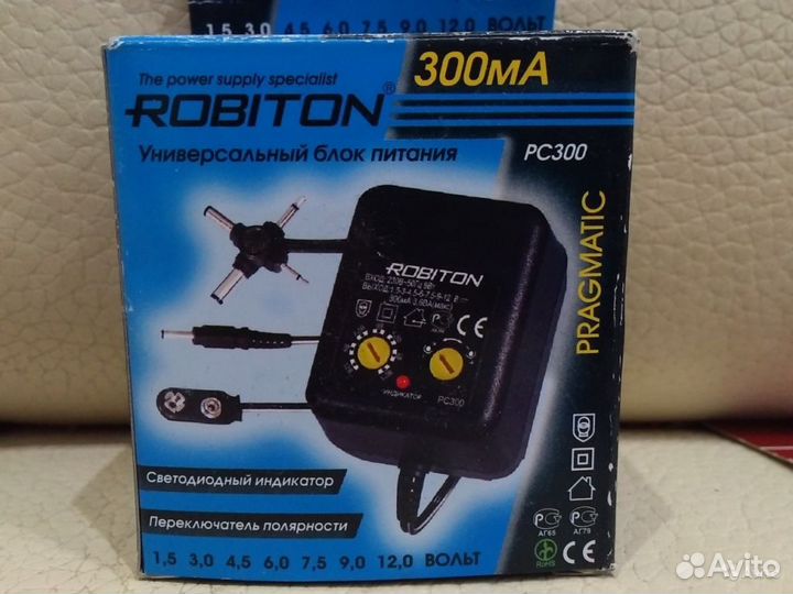 Блок питания Robiton PC300 1.5-12V 300mA