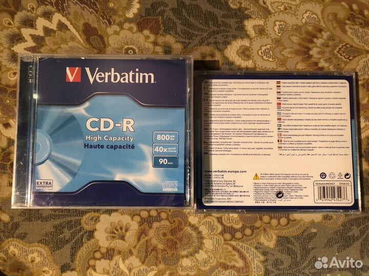 Диски BR, DVD-RAM, DVD+R DL, CD 800mb