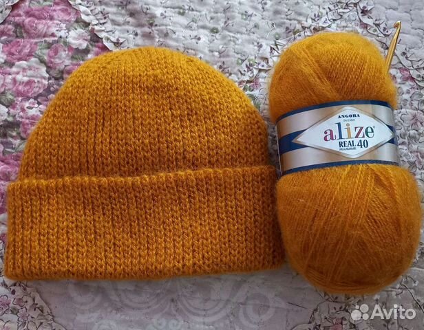 Шапка вязаная, ручная работа