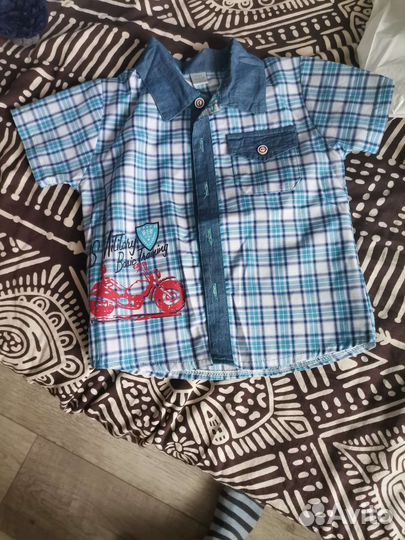 Рубашка на мальчика 104