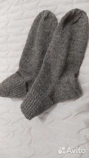 Носки ручной вязки шерстяные