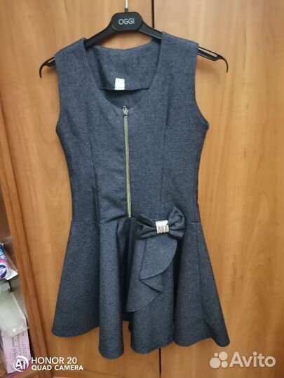 Школьная форма для девочки серая