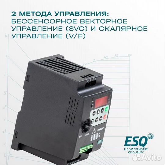 Частотный преобразователь ESQ-230 0.75 кВт 380В