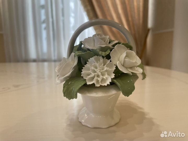 Фарфоровый букет. Белые цветы. Aynsley. Англия