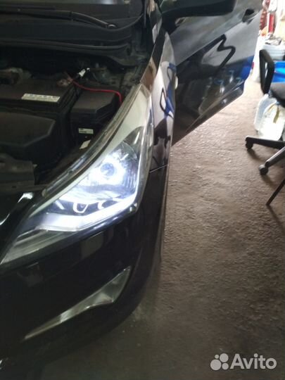 Фары передние на Hyundai Solaris 2014 С линзами