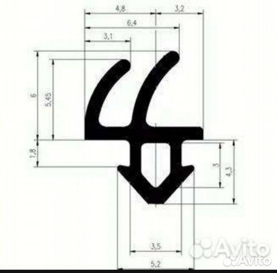 Уплотнитель для окон пвх