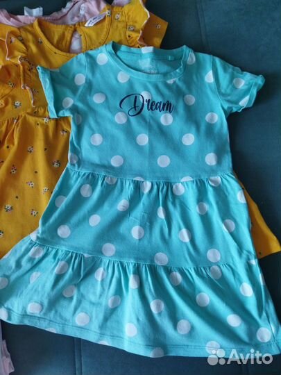 Платья для девочки пакетом размер 98 104