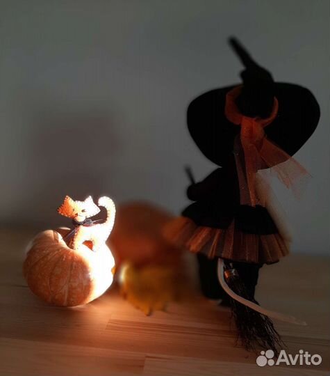 Текстильная кукла/мышка Ведьмочка