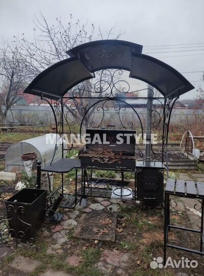 Мангал с крышей