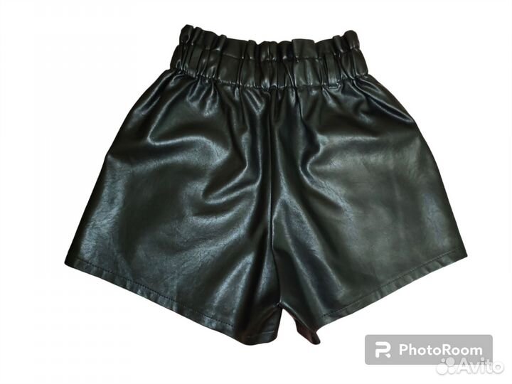 Шорты женские кожаные