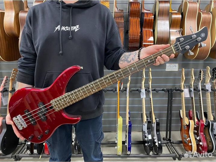 Yamaha trbx174-RM - Бас-гитара, красный металлик
