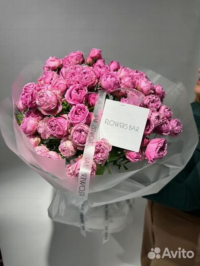 Большой букет цветов/Высокие розы