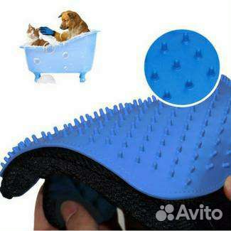 Перчатка для вычесывания шерсти