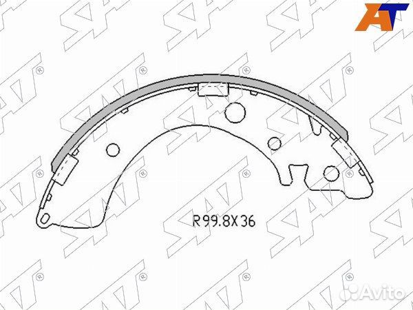 Колодки тормозные барабаные honda civic