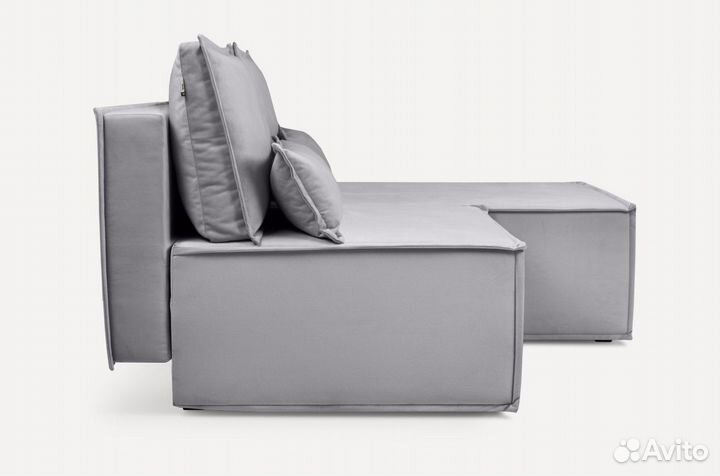 Диван угловой Стаус Velvet Silver