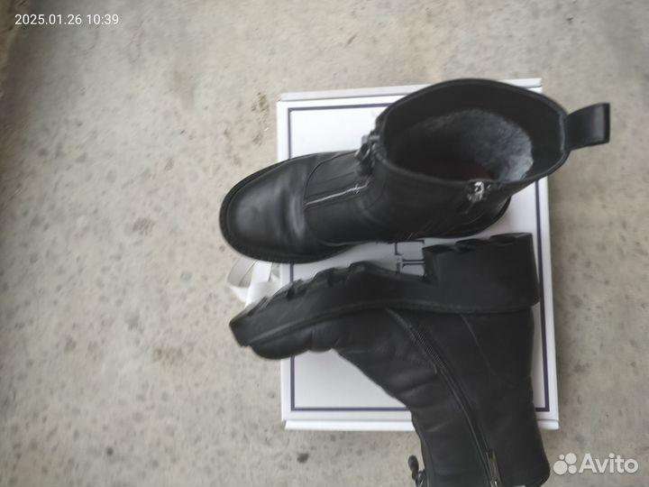 Зимние женские сапоги 38 натуральная кожа