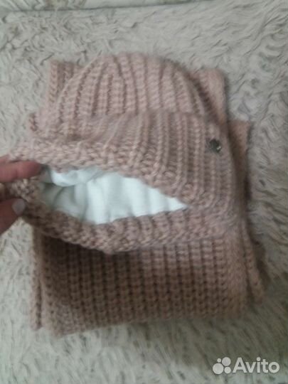 Комплект шапка и шарф женский