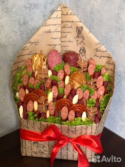 Съедобные букеты мясной букет