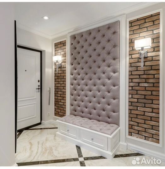 Мягкие стеновые панели в прихожую