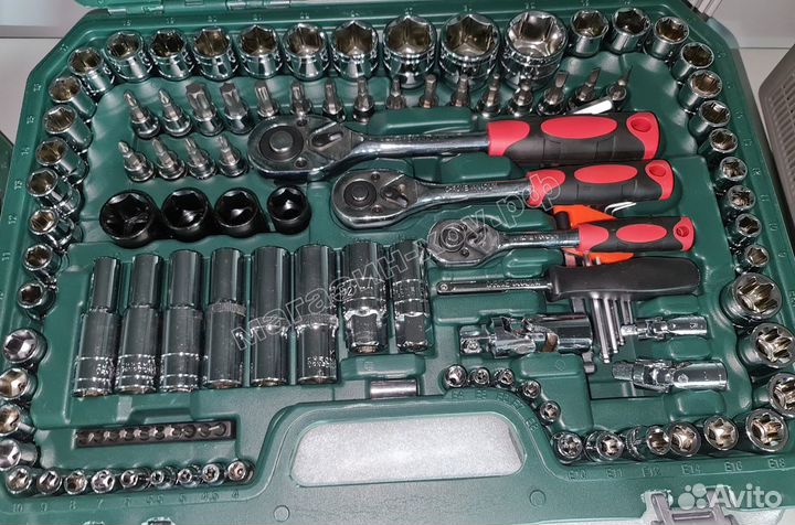 Набор инструментов, набор ключей, головок 151 шт