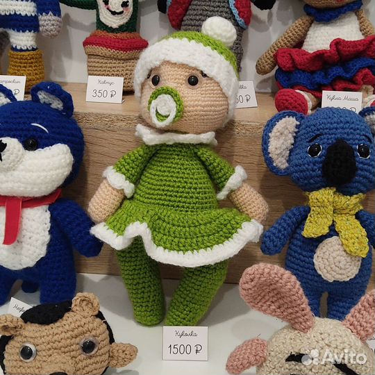 Вязаные игрушки ручной работы